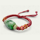 The Prosperity Drum – Burmese Jade String Bracelet
